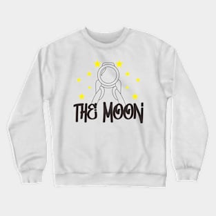 the moon Crewneck Sweatshirt